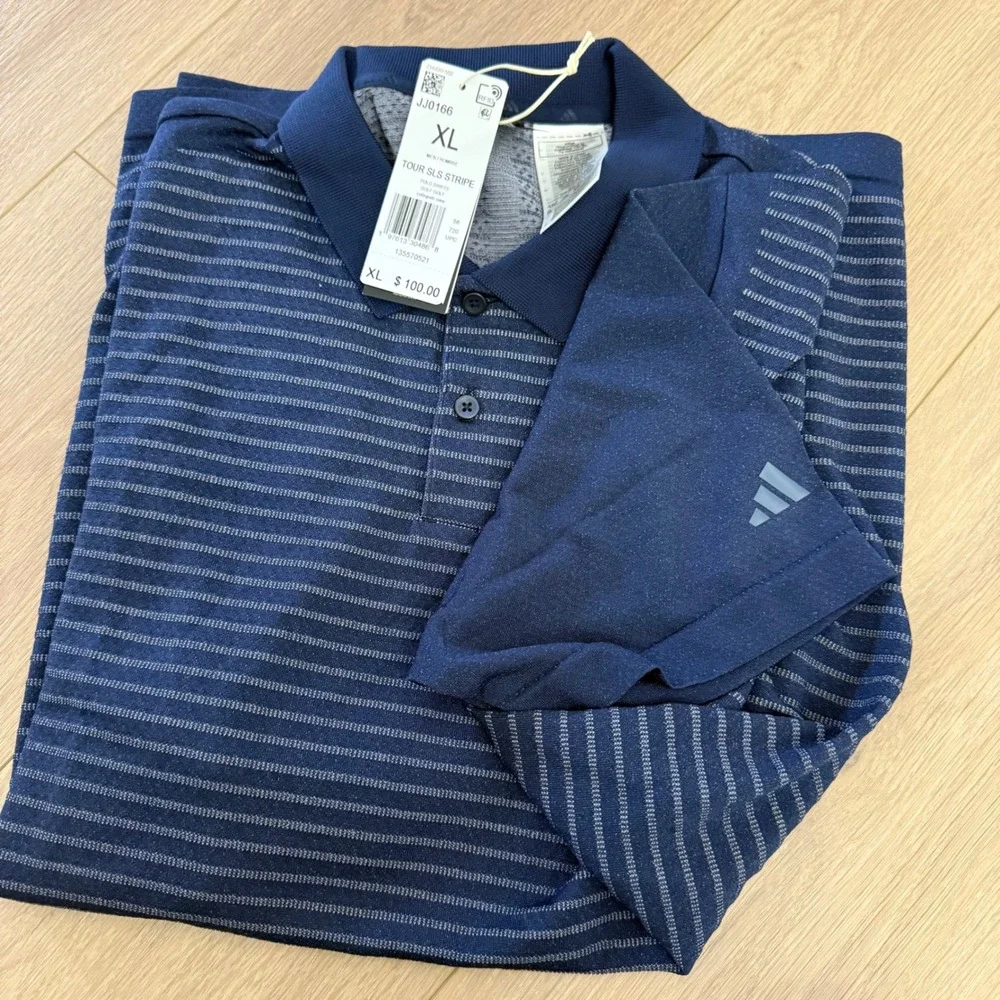 Adidas Golf Men's Ultimate365 Tour Seamless Stripe Golf Polo Shirt XL JJ0166 NEW